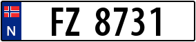 Trailer License Plate